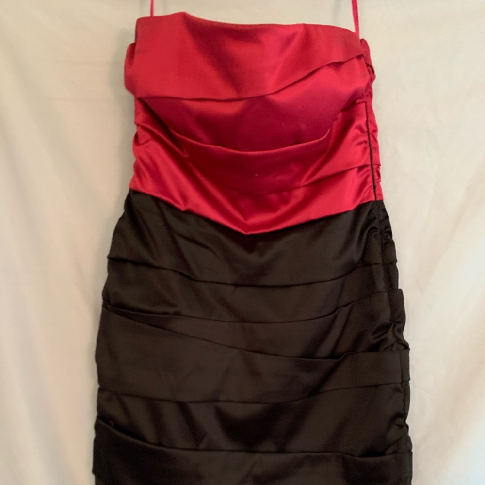 White House black-market pink/black dress